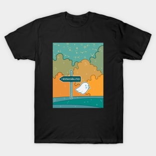 A ghost escaping his responsibilities T-Shirt